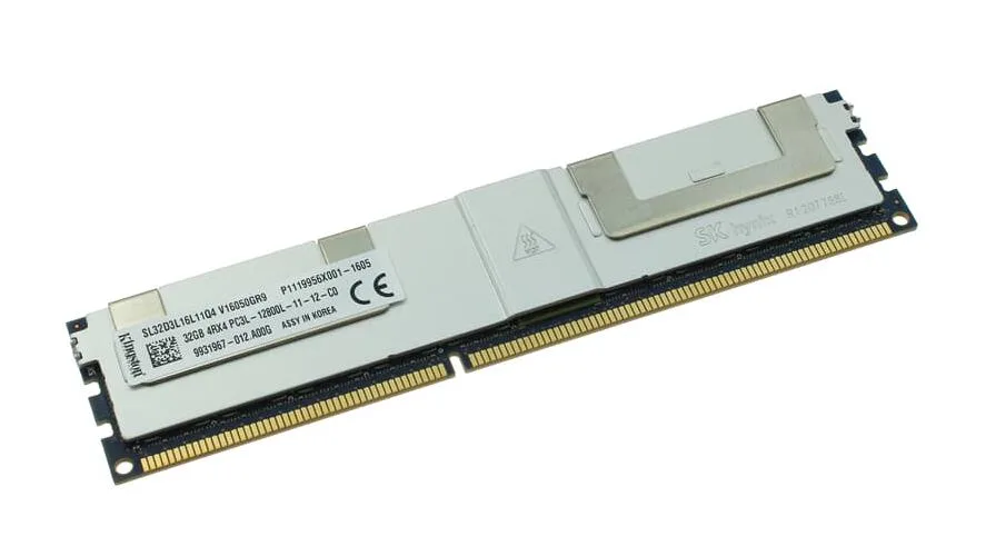 SL32D3L16L11Q4 - Kingston 32GB PC3-10600 DDR3-1333MHz ECC Registered CL9 RDIMM Quad-Rank Memory Module