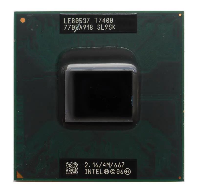 SL9SK - Intel Core 2 Duo T7400 2.16GHz Socket BGA479 667MHz FSB 4MB L2 Cache Processor