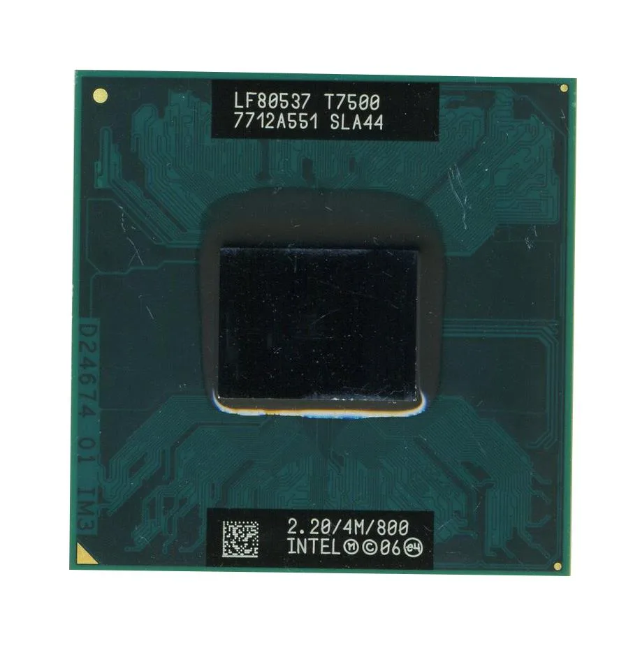 SLA44 - Intel Core 2 Duo T7500 2.20GHz Socket PGA478 800MHz FSB 4MB L2 Cache Processor