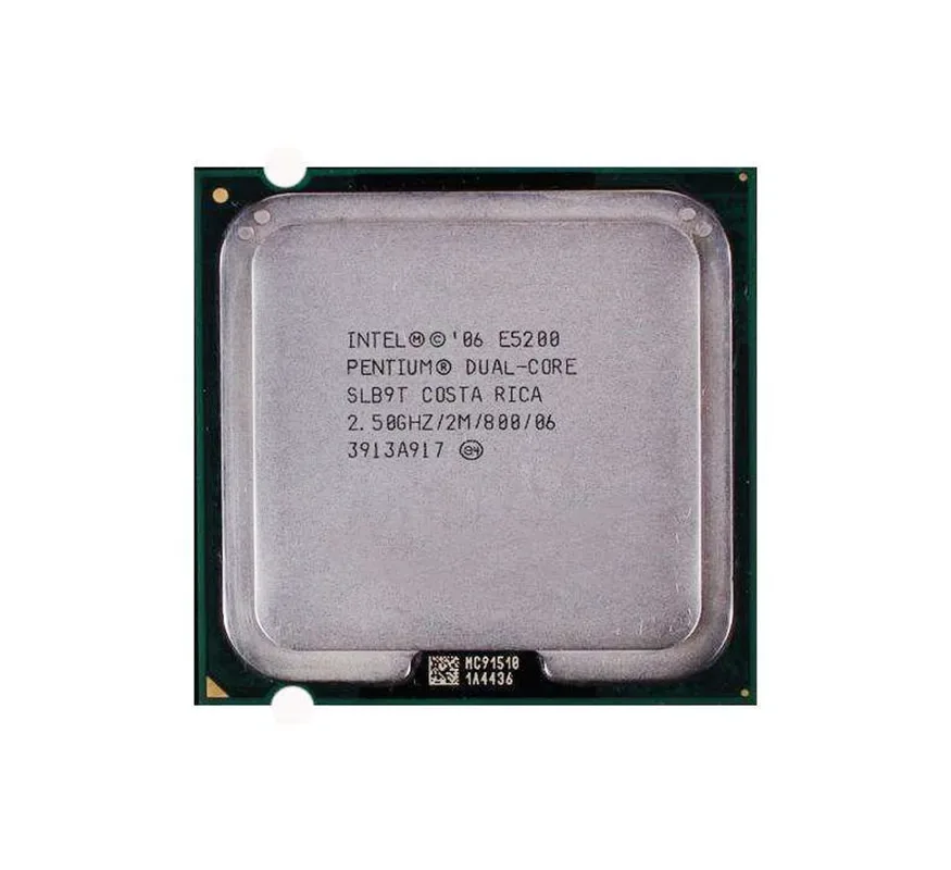 SLB9N - Intel Pentium E5200 2-Core 2.50GHz 800MHz FSB 2MB L2 Cache Socket LGA775 Processor