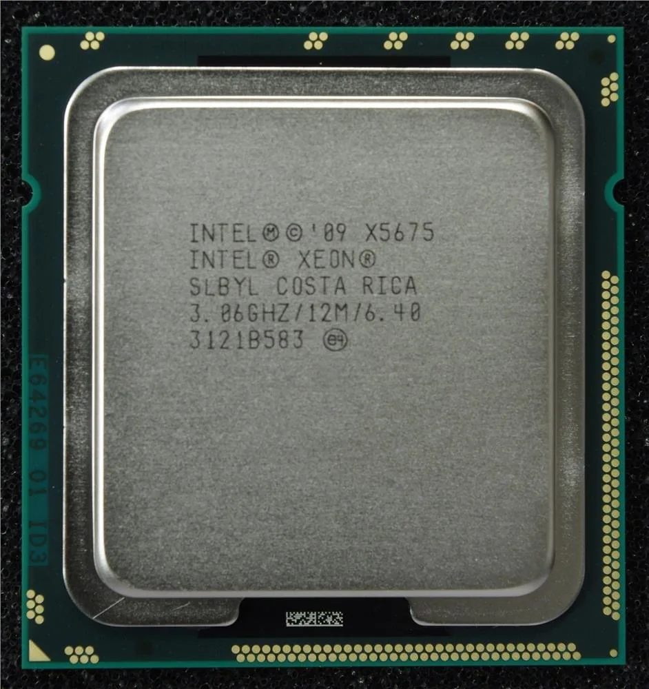 SLBYL - Intel Xeon X5675 6 Core 3.06GHz 12MB L3 Cache 6.4GT/s QPI Socket FCLGA1366 Processor