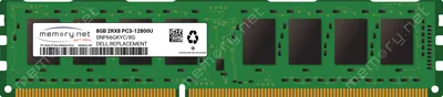Dell SNP66GKY/8G 8GB PC3-12800 DDR3-1600MHz non-ECC Unbuffered CL11 UDIMM Dual-Rank Memory Module