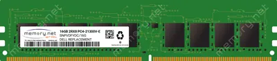 Dell SNPVDFYDC/16G 16GB PC4-21300 DDR4-2666MHz ECC Unbuffered CL19 UDIMM 1.2V Dual-Rank Memory Module