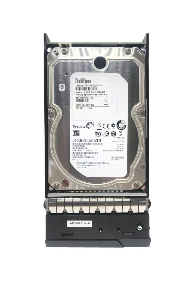 SP-306A-R6 - NetApp 2TB 7200RPM SATA 6Gb/s Hot-Swappable 3.5-inch Hard Drive
