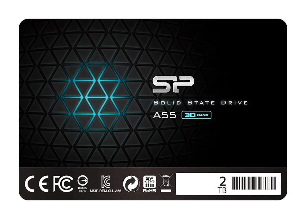 SP002TBSS3A55S25 - Silicon Power Ace A55 2TB SATA 6Gb/s 2.5-inch Solid State Drive