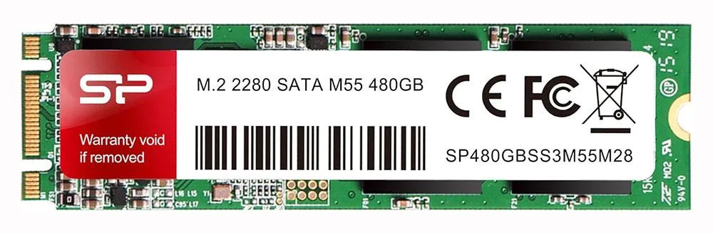 SP480GBSS3M55M28 - Silicon Power M55 480GB Single-level Cell SATA 6Gb/s M.2 2280 Solid State Drive
