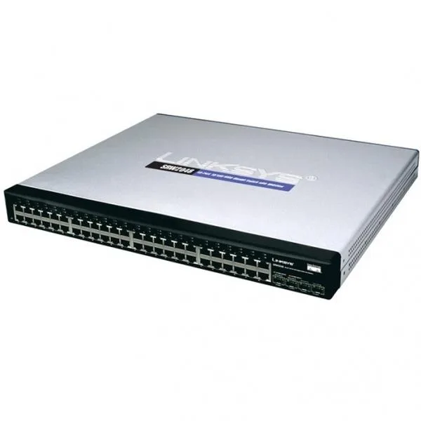 SRW2048-SG - Linksys SRW2048 Gigabit Ethernet Switch 4 x SFP (mini-GBIC) Shared 48 x 10/100/1000Base-T LAN