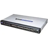 SRW224G4 - Cisco PoE 24-Port x 10/100Base-T + 4 x Gigabit Ports Layer 3 Managed Fast Etherner Network Switch