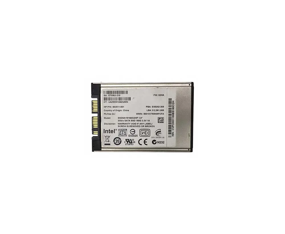 Intel X18-M Series 160GB Multi-Level Cell (MLC) SATA 3Gb/s Mainstream 1.8-inch Solid State Drive