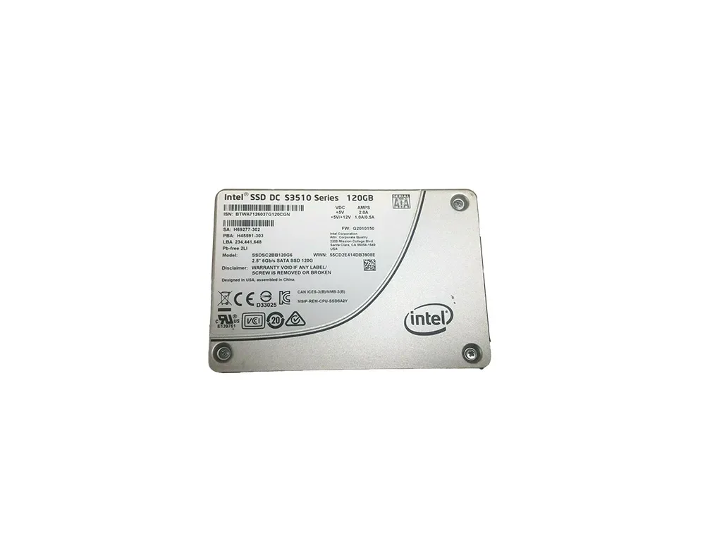 SSDSC2BB120G6 - Intel DC S3510 Series 120GB Multi-Level Cell (MLC) SATA 6Gb/s 2.5-inch Solid State Drive