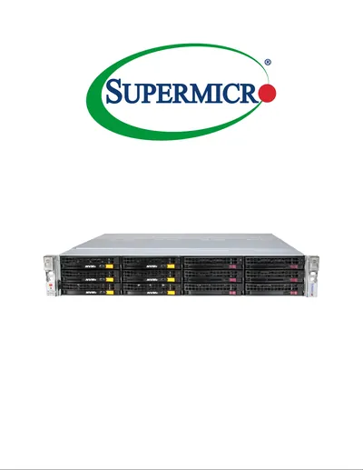 Supermicro SSG-621E-ACR16L 2U front-loading storage server with 16 hot-swap 3.5" SAS/SATA bays and PCIe 5.0