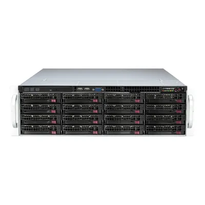 Supermicro SSG-631E-E1CR16L 3U front-loading storage server with 16 hot-swap 3.5" SAS/SATA bays and PCIe 5.0