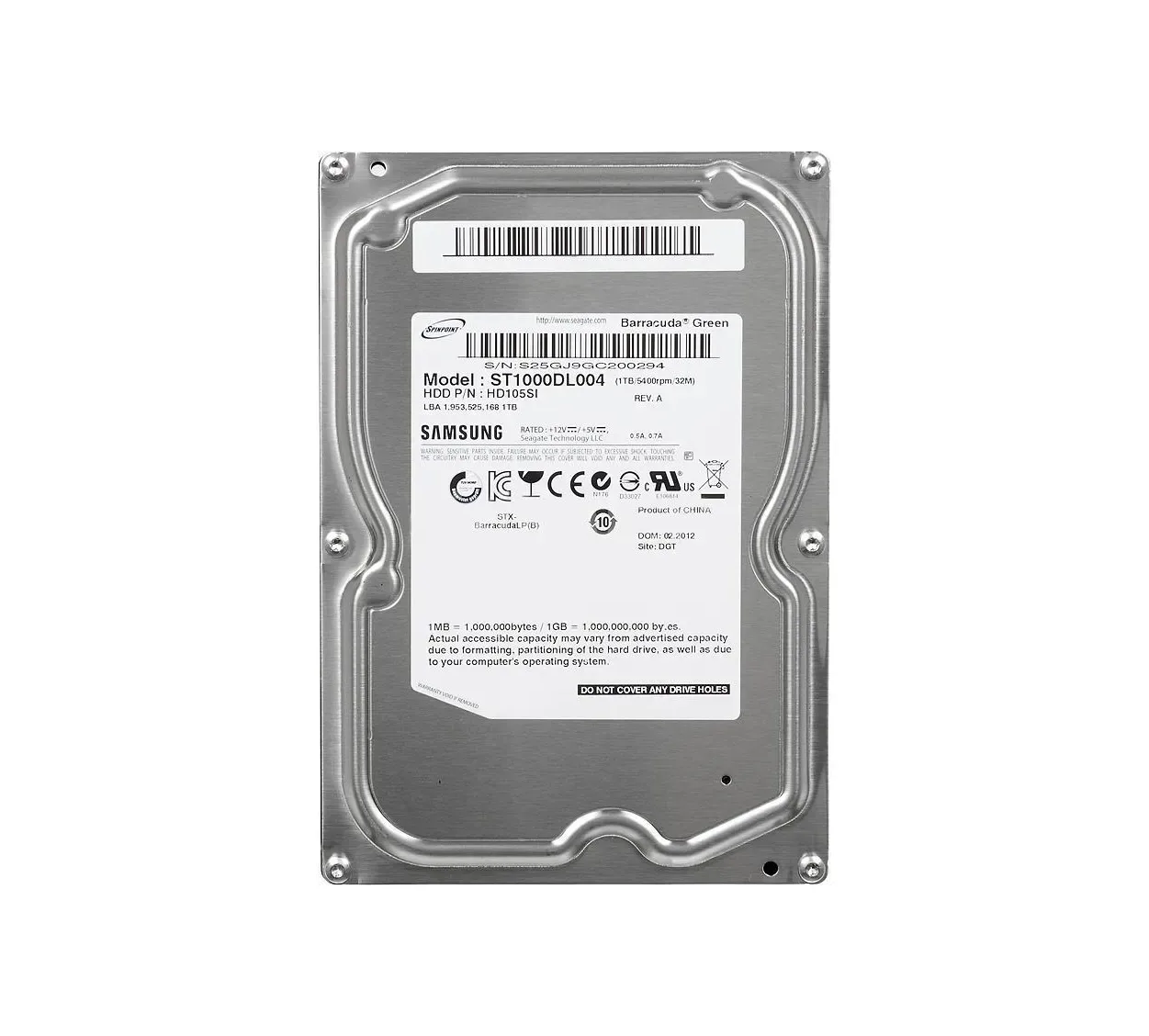 ST1000DL004 - Seagate 1TB 5400RPM SATA 3Gb/s 3.5-inch Hard Drive