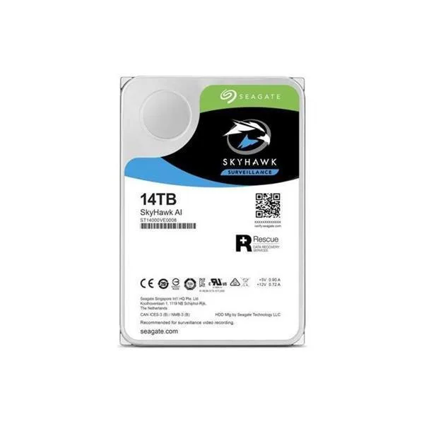 ST14000VX0008 - Seagate SkyHawk Surveillance 14TB 7200RPM SATA 6Gb/s 256MB Cache 3.5-inch Hard Drive