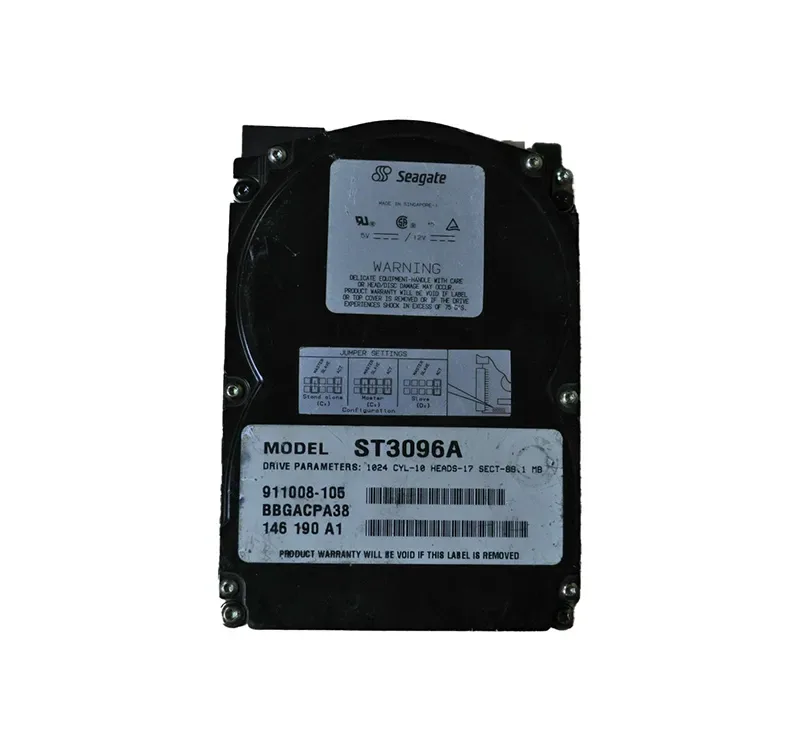 ST3096A - Seagate 89.2MB 3211RPM IDE/ATA 32KB Cache 3.5-inch Hard Drive