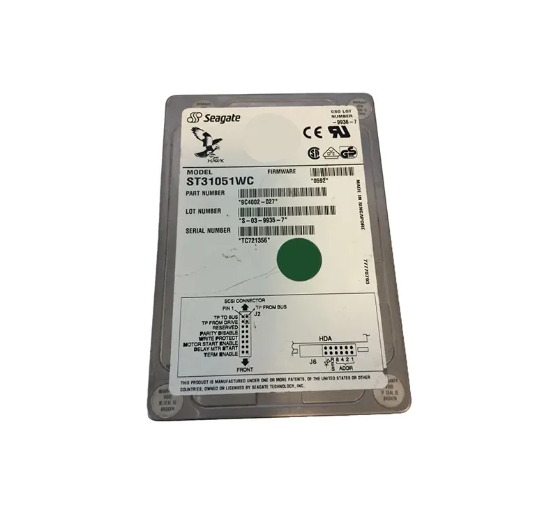 ST31051WC - Seagate 1GB 5400RPM Ultra SCSI 3.5-inch Hard Drive