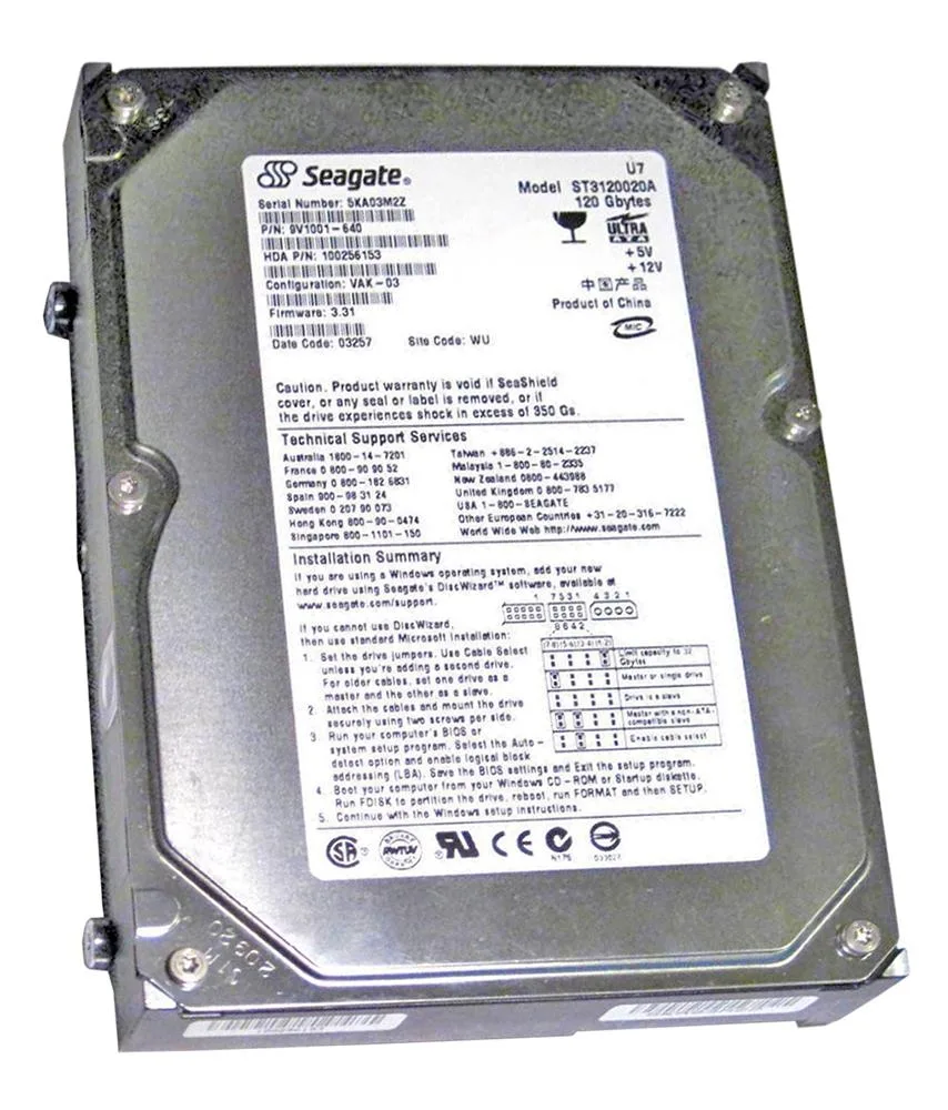 ST3120020A - Seagate 120GB 5400RPM ATA-100 3.5-inch Hard Drive