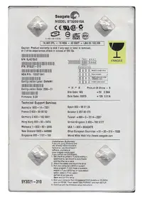 ST320015A - Seagate BarraCuda 5400.1 20GB 5400RPM IDE Ultra ATA/100 (ATA-6) 2MB Cache 3.5-inch Hard Drive