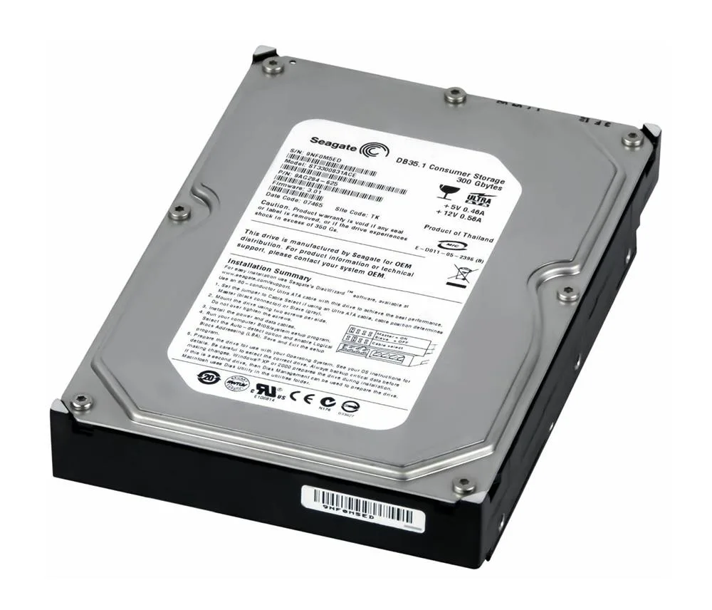 ST3300831E - Seagate DB35 Series 300GB SATA 7200RPM 8MB Cache 3.5-inch Hard Drive
