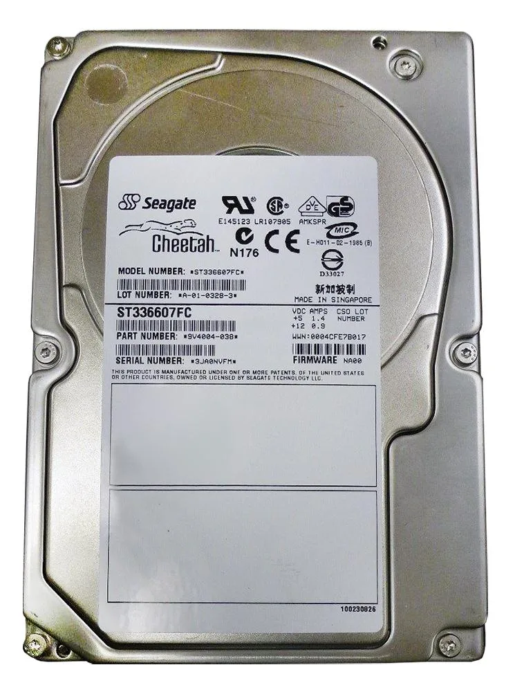 ST336607FC - Seagate 36GB 10000RPM Fibre Channel 2Gb/s 3.5-inch Hard Drive
