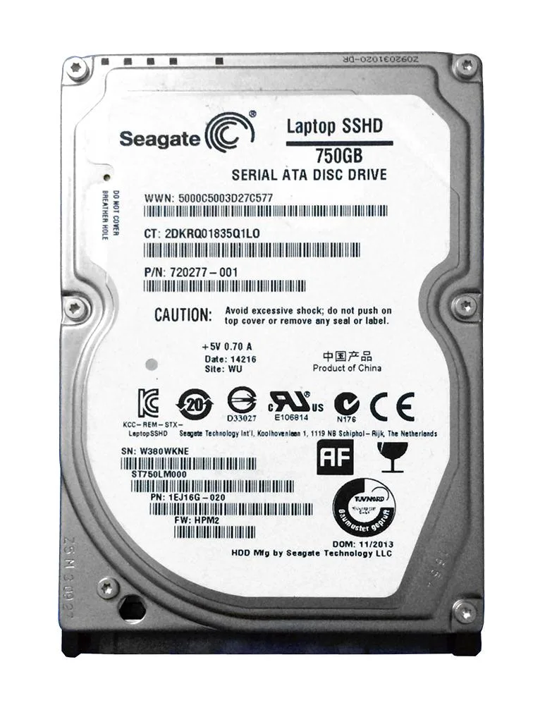 ST750LM000 - Seagate 750GB 5400RPM SATA 6Gb/s 2.5-inch Hard Drive