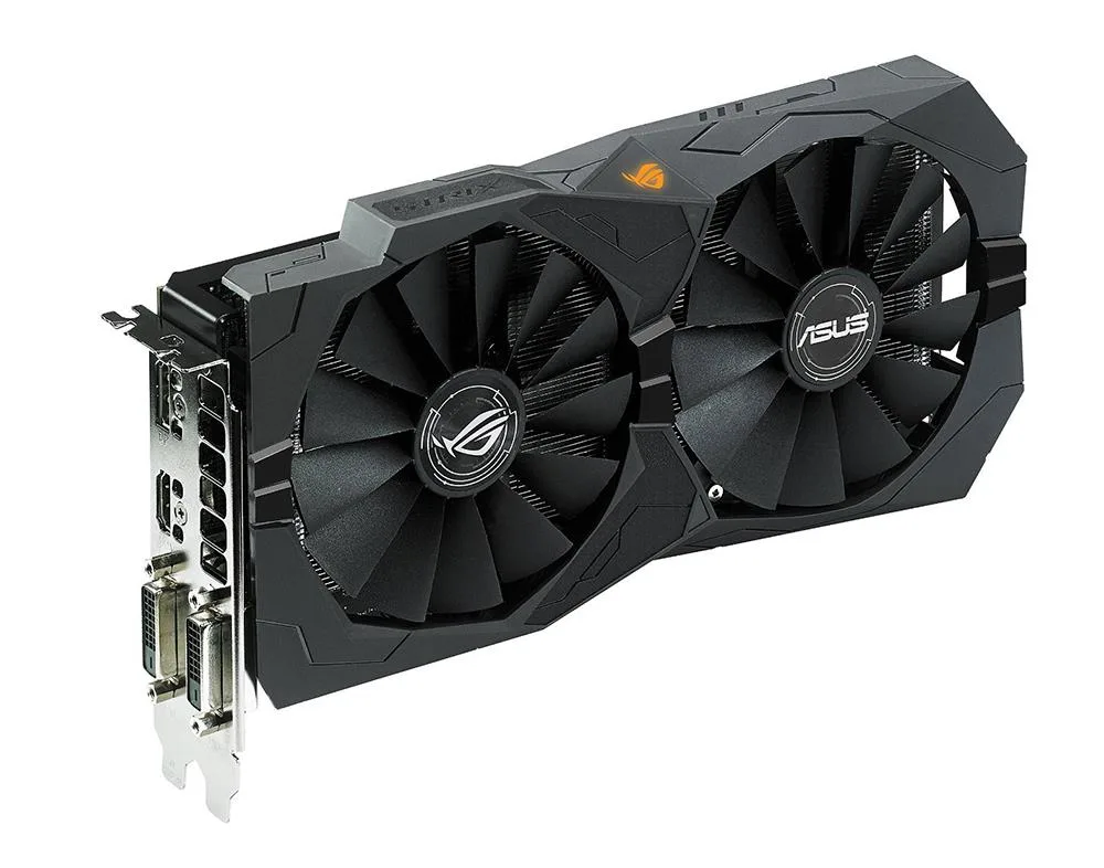 STRIX-RX470-8G-GAMING - ASUS ROG Strix Radeon RX 470 Graphic Card 1206MHz Core 1226MHz Boost Clock 8GB GDDR5 PCI Express 3.0 Dual Slot Space Required