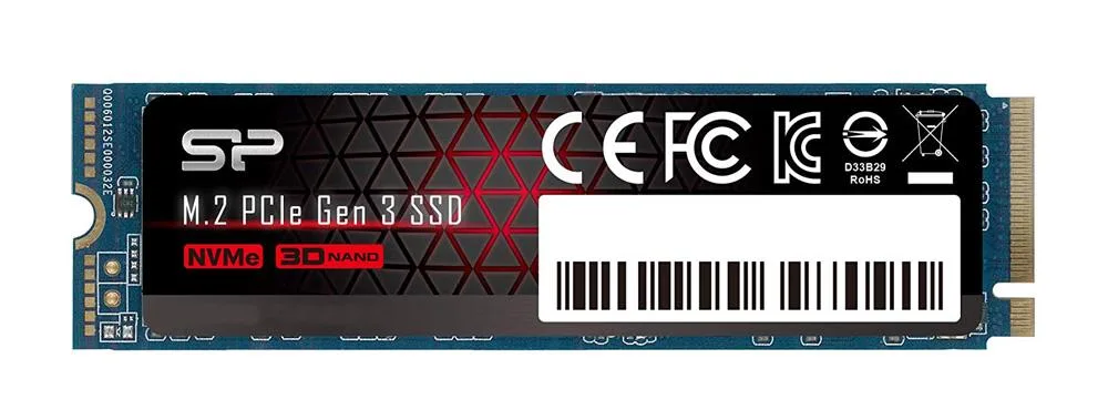 SU002TBP34A80M28AB - Silicon Power P34A80 2TB PCI Express 3.0 NvMe x4 M.2 2280 Solid State Drive