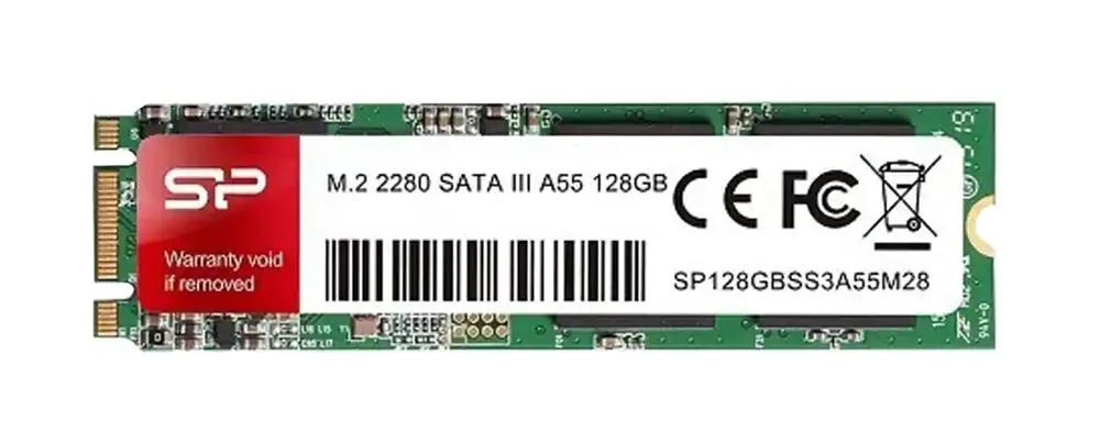 SU128GBSS3A55M28AB - Silicon Power A55 128GB Single-Level Cell SATA 6Gb/s M.2 2280 Solid State Drive