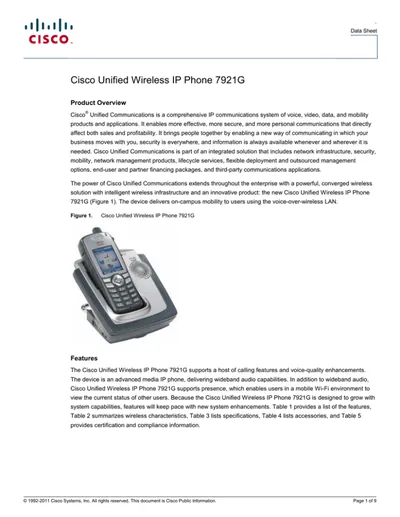 SW-CCM-UL-7921G-WITH-EQUAL - Cisco Unified CME user Licence 1 IP Phone Standard Licence