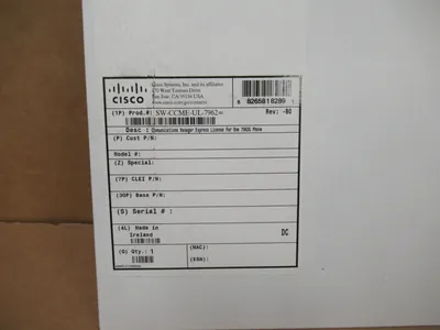 SW-CCM-UL-7962-WITH-EQUAL - Cisco Unified Communications Manager License 1 IP Phone