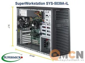 SYS-5039A-IL Supermicro SuperWorkstation SYS-5039A-IL LGA1151 500W Mid-Tower Workstation Barebone System (Black)