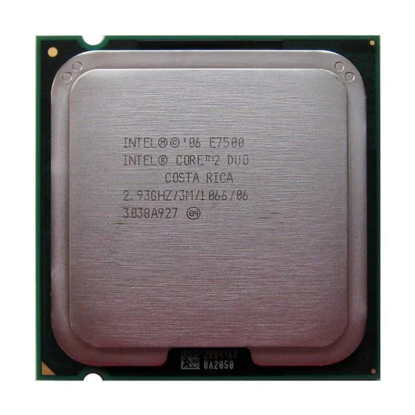 T116N - Dell 2.93GHz 1066MHz FSB 3MB L2 Cache Socket LGA775 Intel Core 2 Duo E7500 2-Core Processor