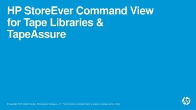 TC444AAE - HP StoreEver Command View License 1 License