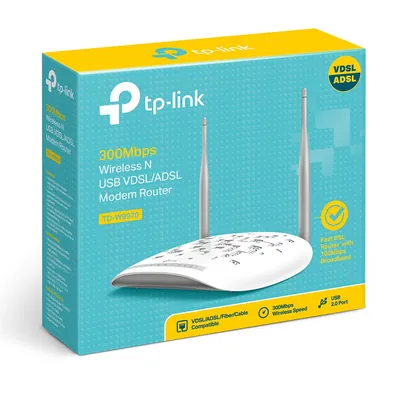 TD-W9970 V3 - TP-LINK 300Mbps Wireless N USB VDSL/ADSL Modem Router