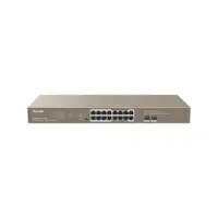 TEG1118P-16-250W - Tenda 16GE+2SFP Ethernet Switch With 16-Port PoE