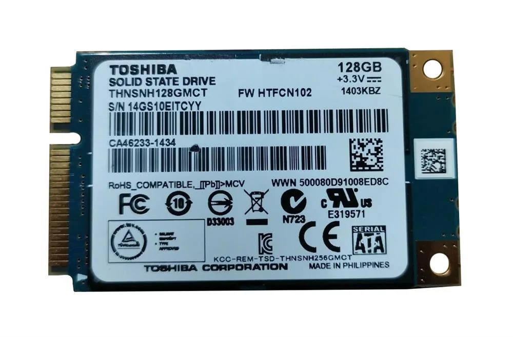 THNSNH128GMCT - Toshiba 128GB Multi-Level Cell SATA 6Gb/s 2.5-inch Solid State Drive