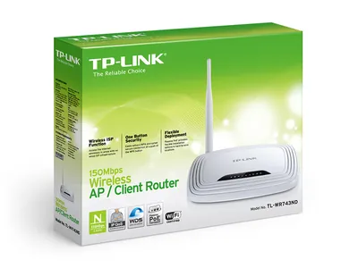 TL-WR743ND - TP-LINK 150Mbps Wireless AP/Client Router