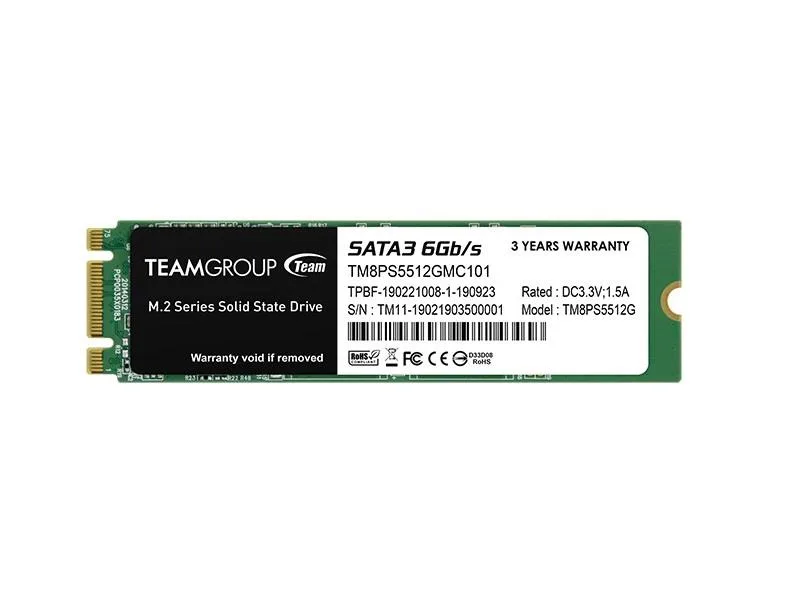 TM8PS5512GMC101 - TeamGroup TM8PS5 LITE 512GB SATA 6Gb/s M.2 2280 Solid State Drive