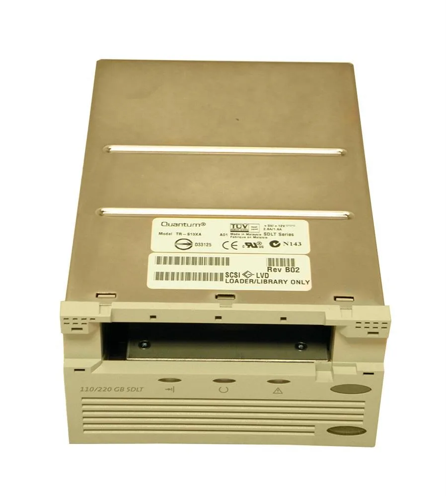 TR-S13XA-EG - Quantum 110/220GB Super DLT 220 SCSI LVD Loader Library Tape Drive