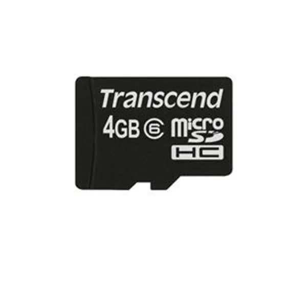 TRN-TS4GUSDC6 - Transcend 4GB Class 6 microSDHC Flash Memory Card
