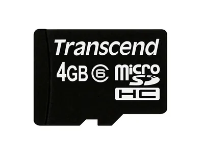 TRN-TS4GUSDHC6 - Transcend 4GB Class 6 microSDHC Flash Memory Card