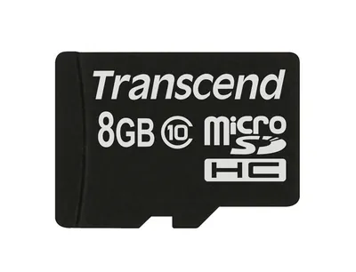 TRN-TS8GUSDHC10 - Transcend 8GB Class 10 microSDHC Flash Memory Card
