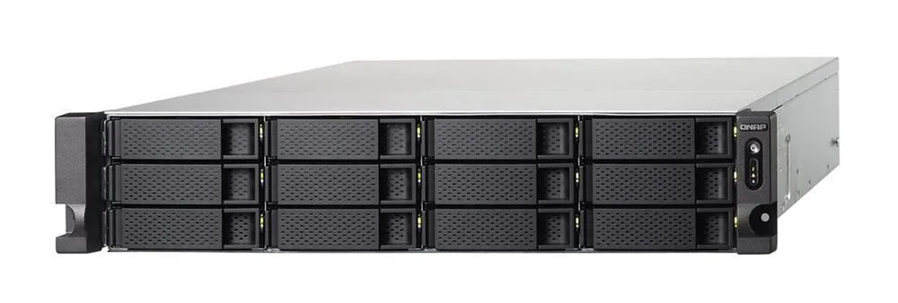 TS-1273U-8G-US QNAP TS-1273U-8G-US AMD R-Series RX-421ND 2.1GHz/ 8GB DDR4/ 6GbE/ 12SATA3/ USB3.0/ 12-Bay 2U Rackmount NAS for SMB