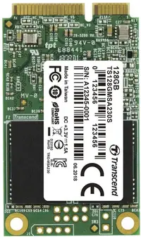 TS128GMSA230S - Transcend 230S 128GB 3D NAND SATA 6Gb/s mSATA Solid State Drive