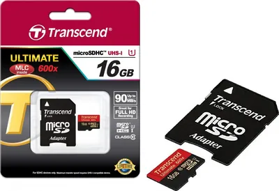 TS16GSDHC10U1 - Transcend 16GB Class 10 microSDHC UHS-I Flash Memory Card