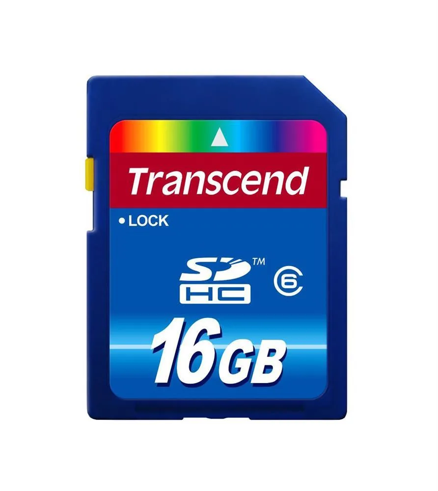 TS16GSDHC6-S5W - Transcend 16GB Class 6 SDHC Flash Memory Card