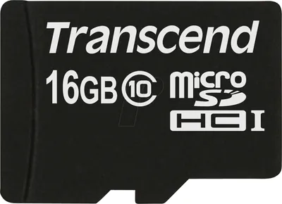 TS16GUSDC10 - Transcend 16GB Class 10 microSDHC Flash Memory Card