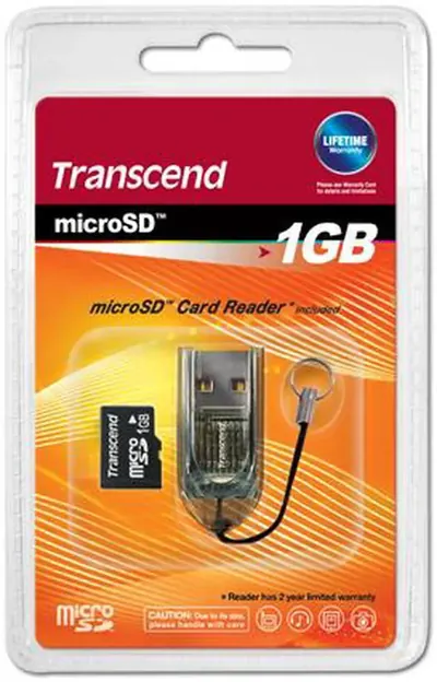 TS1GUSD - Transcend 1GB microSD Flash Memory Card
