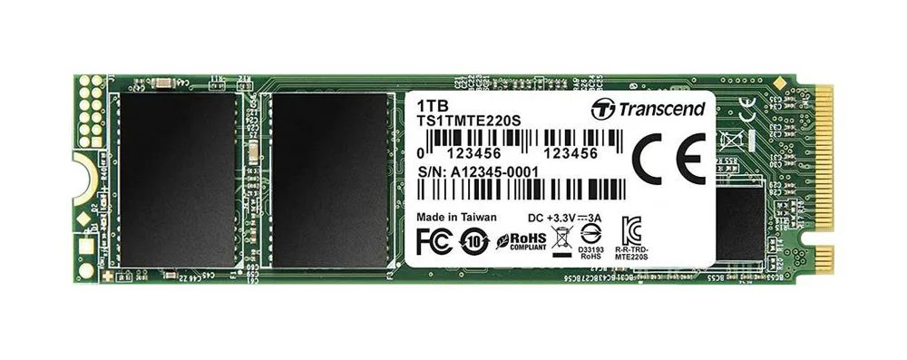 TS1TMTE220S - Transcend 220S 1TB PCI Express NVMe 3.0 x4 M.2 2280 Solid State Drive