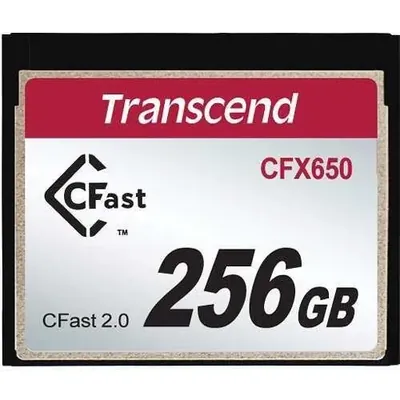 TS256GCFX600 - Transcend 256GB 600x CFast 2.0 CompactFlash (CF) Memory Card